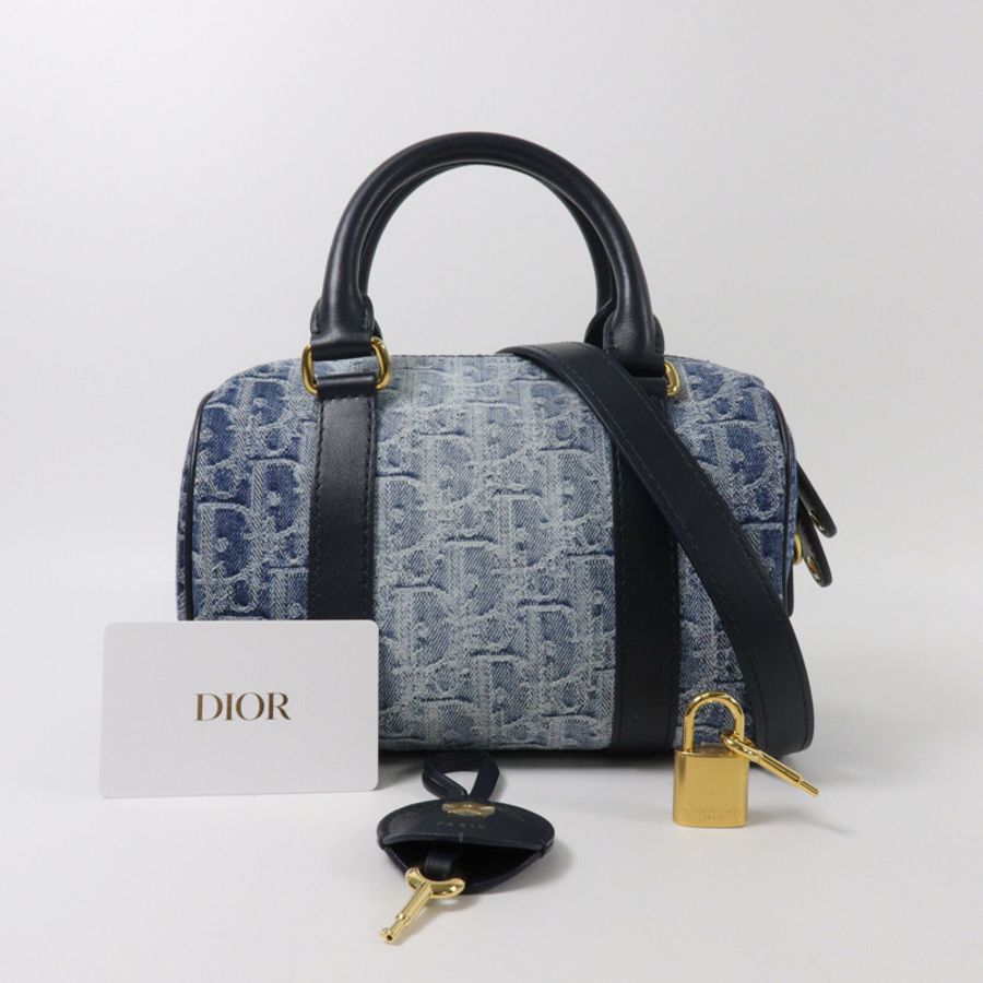 Dior 牛仔布Groove 20手挽肩背兩用袋-11