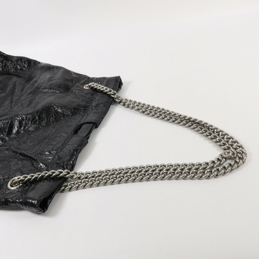 BALENCIAGA 牛皮皮革Crush Meduim鏈帶肩背袋-8