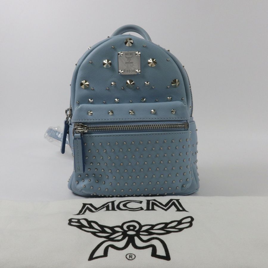 MCM 牛皮皮革Backpack背包-9