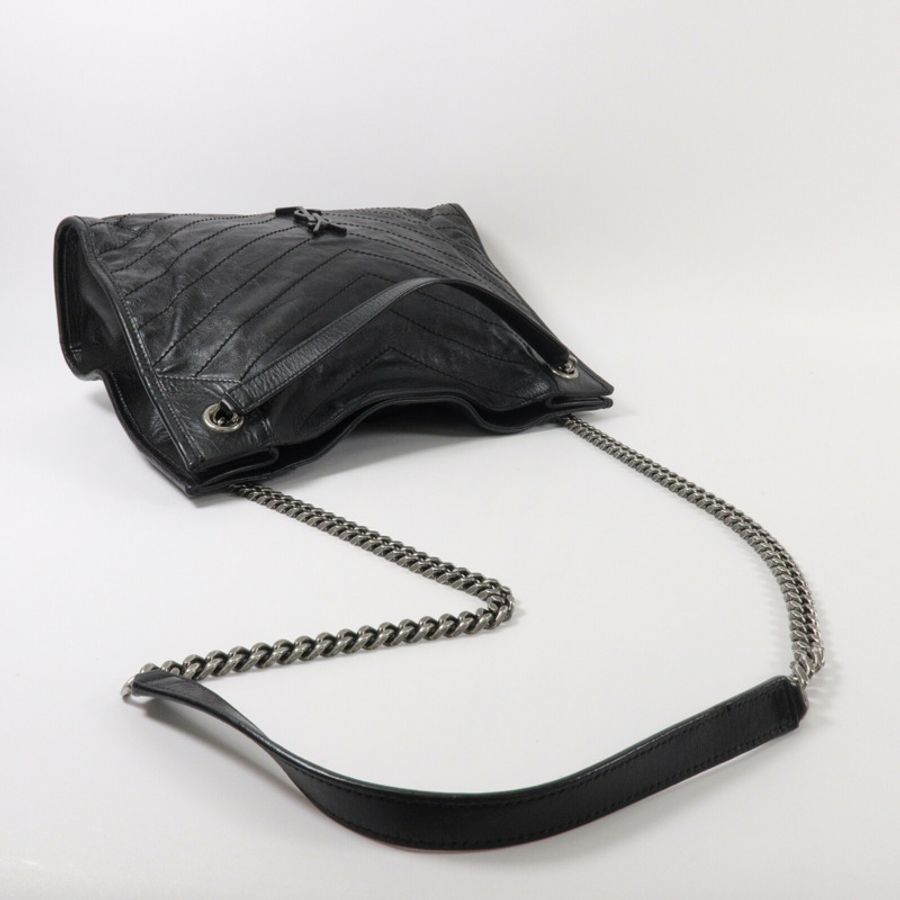 SAINT LAURENT 牛皮皮革Niki Shopping Bag肩背袋-9