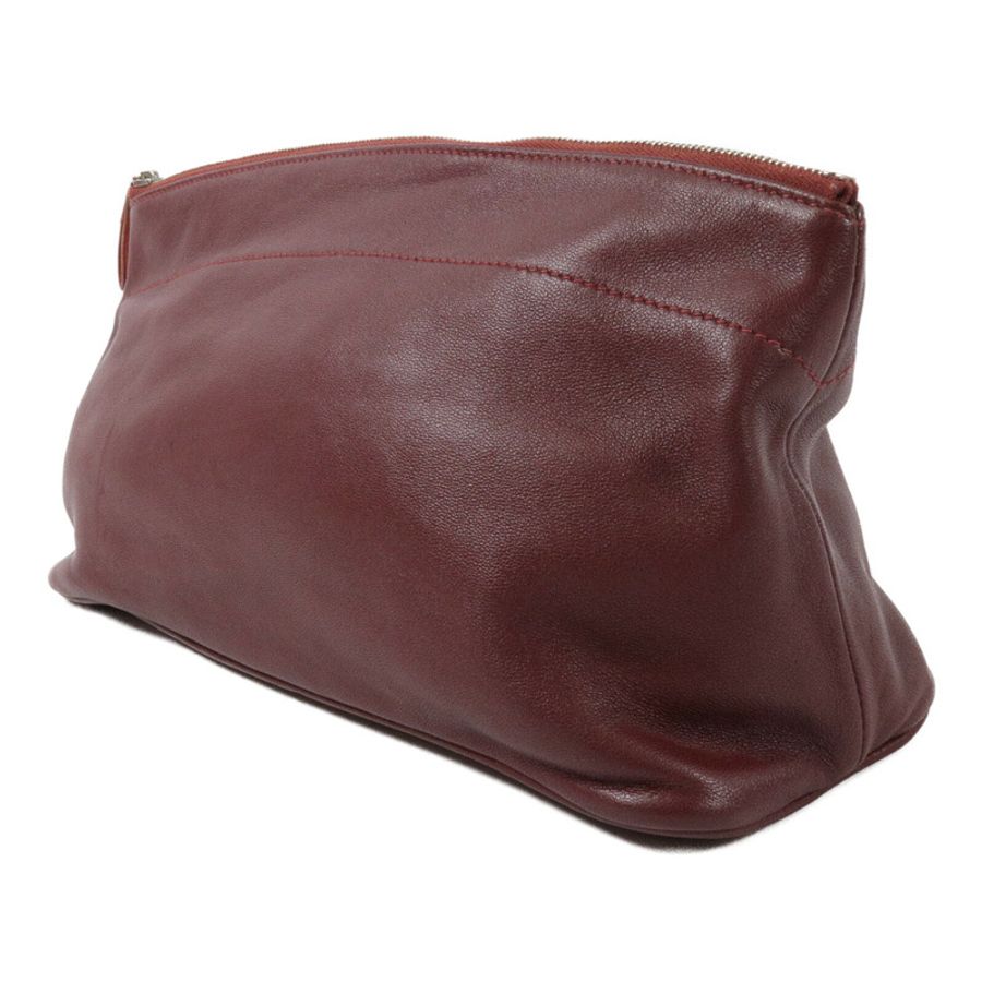 HERMES Swift皮革Bolide Pouch 25手拿包Rouge H-2