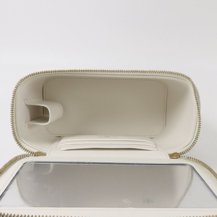 CHANEL 牛皮皮革Vanity Case鏈帶肩背袋-4