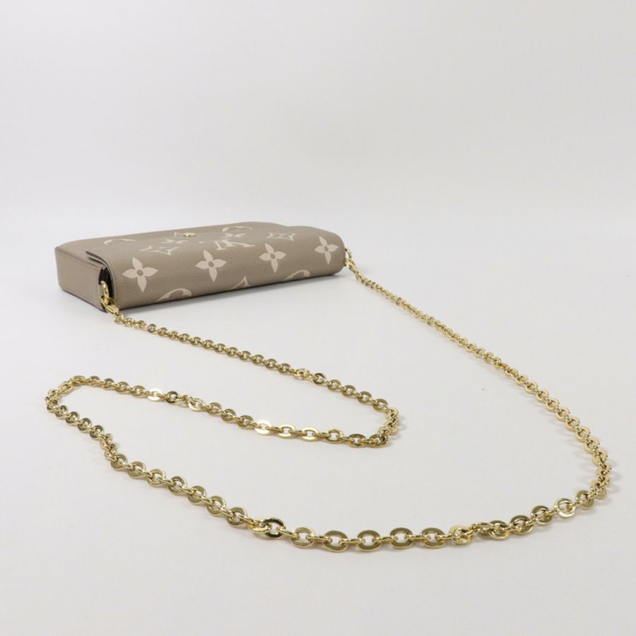 LOUIS VUITTON Monogram Empreinte Felicie Pochette鏈帶肩背袋-8