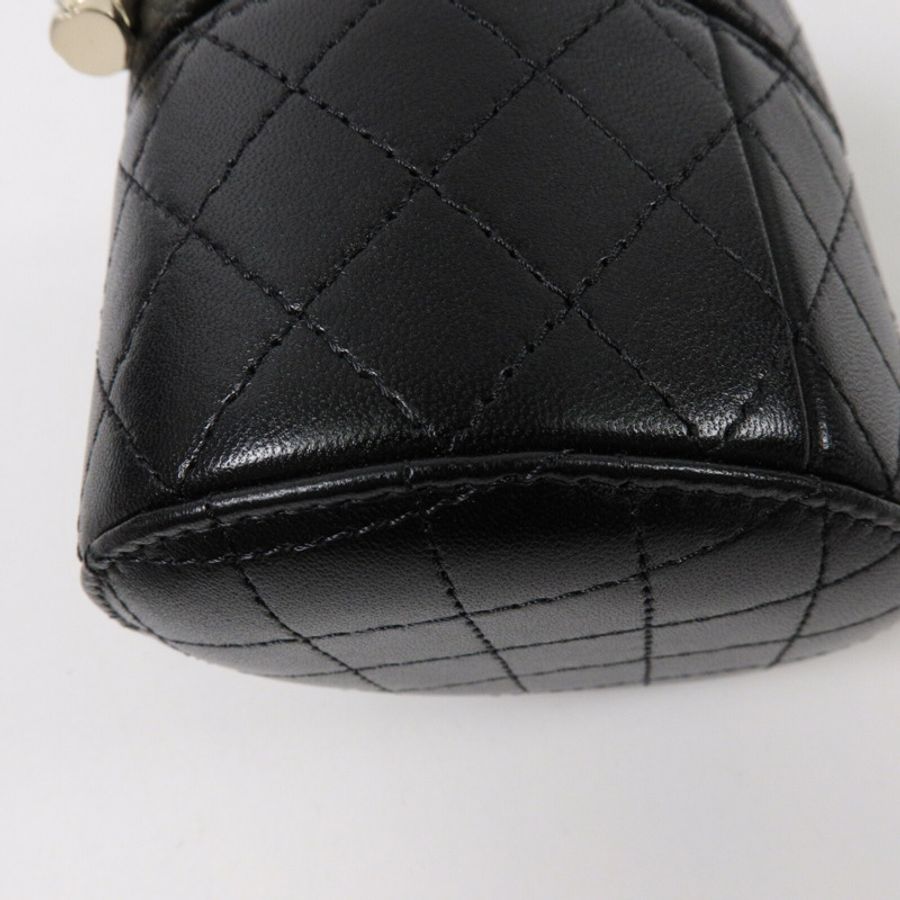 CHANEL 牛皮皮革Vanity Case鏈帶肩背袋-14