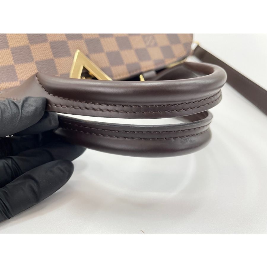 路易威登 Damier Kensington 保齡球手提包,棕色-8