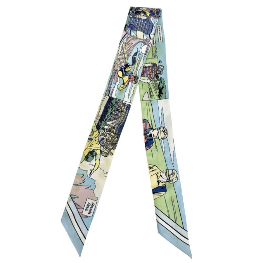 HERMES Wow! Twilly 幼絲巾-1