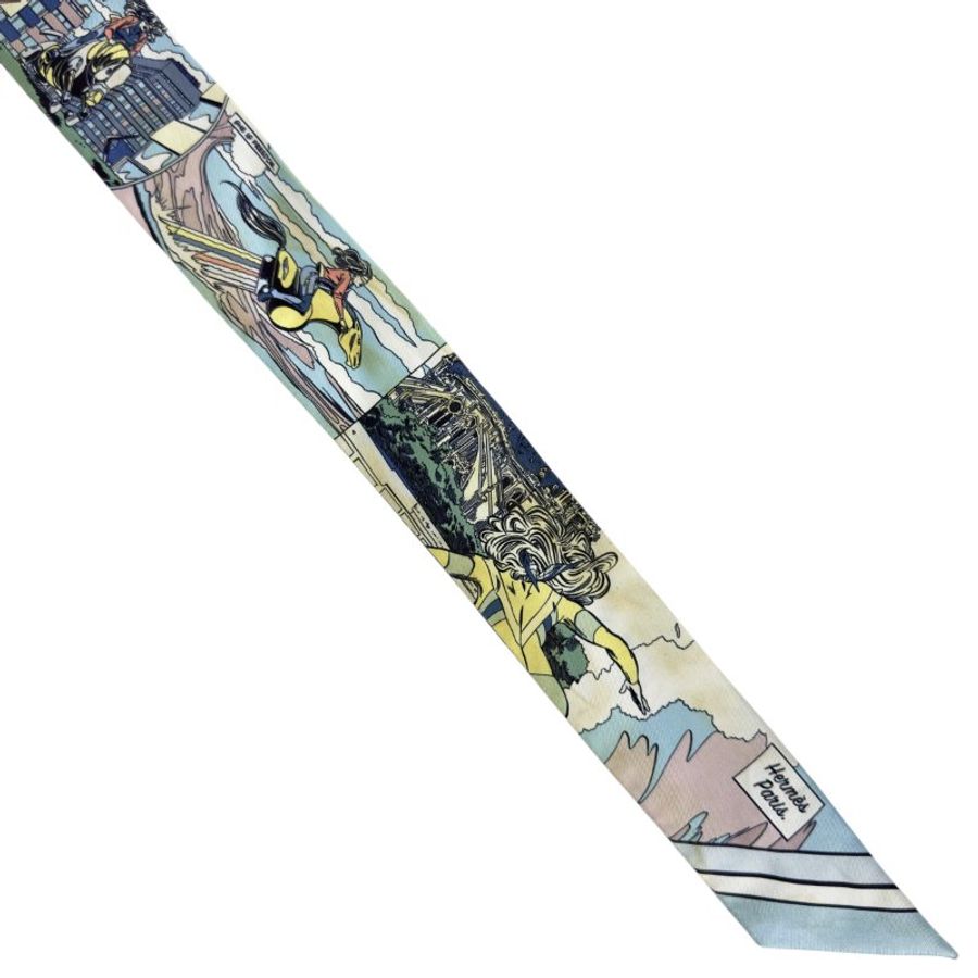 HERMES Wow! Twilly 幼絲巾-4
