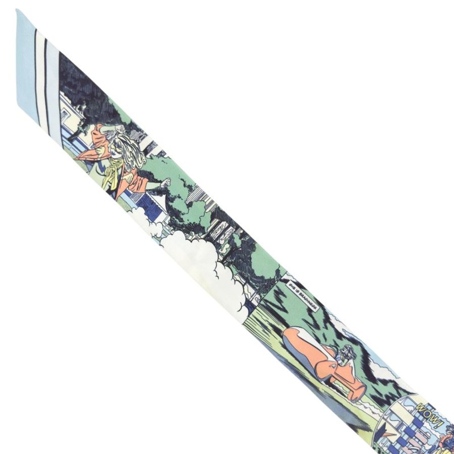HERMES Wow! Twilly 幼絲巾-5