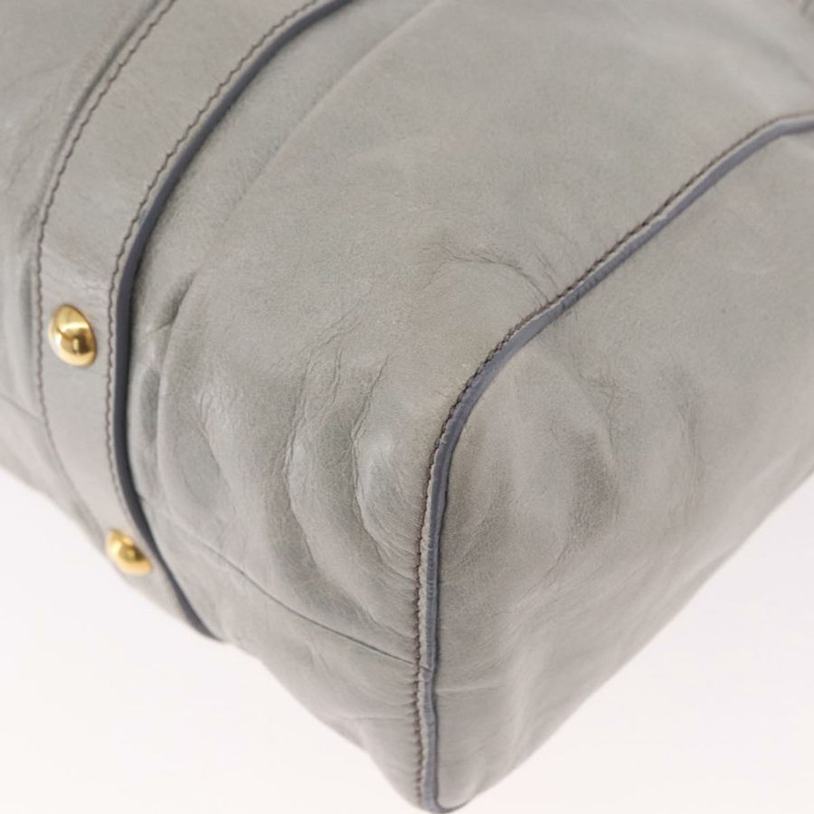 【日本直送】Miu Miu 手提包 皮革 兩用 淺藍色 金色 正品 188963M-17