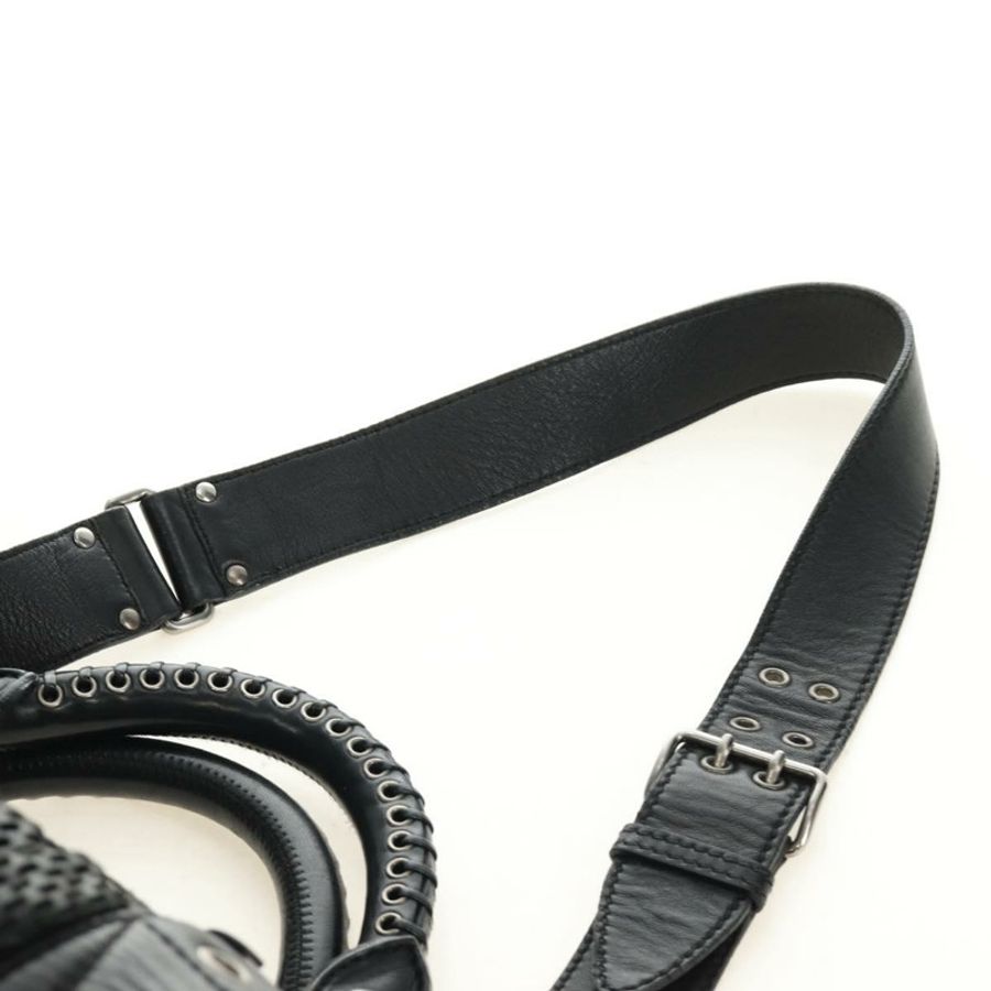 【日本直送】Miu Miu 手提包 皮革 兩用 黑色 銀色 正品 BA13790V-13