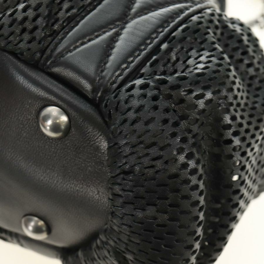 【日本直送】Miu Miu 手提包 皮革 兩用 黑色 銀色 正品 BA13790V-14