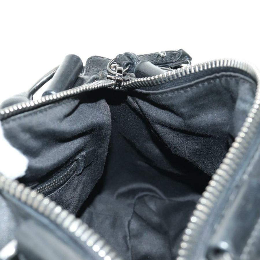 【日本直送】Miu Miu 手提包 皮革 兩用 黑色 銀色 正品 BA13790V-22