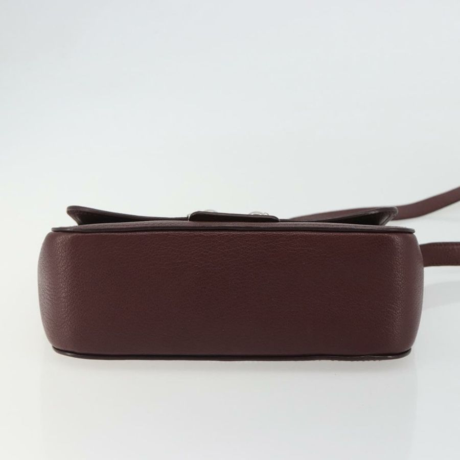 【日本直送】Miu Miu 單肩包 皮革 波爾多銀色 正品 BA13896A-4