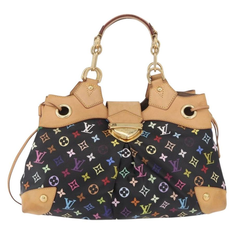 【日本直送】路易威登 Monogram Multicolor Ursula 手提包 黑色 M40124 LV Auth ka5202V-12