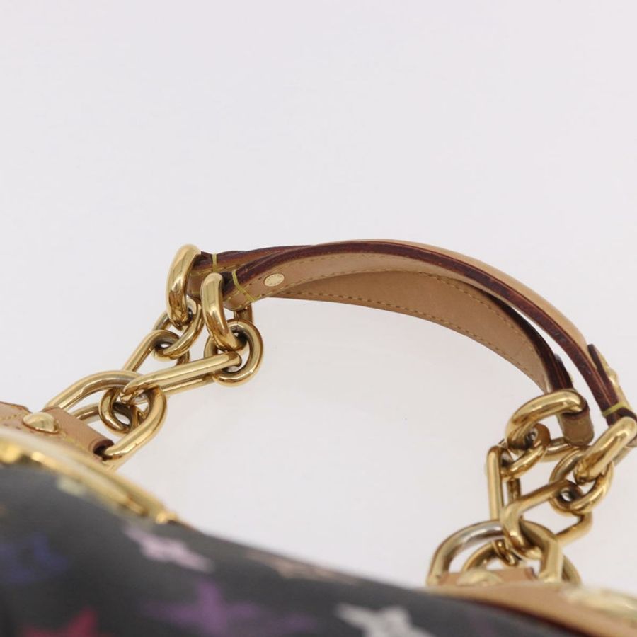 【日本直送】路易威登 Monogram Multicolor Ursula 手提包 黑色 M40124 LV Auth ka5202V-13