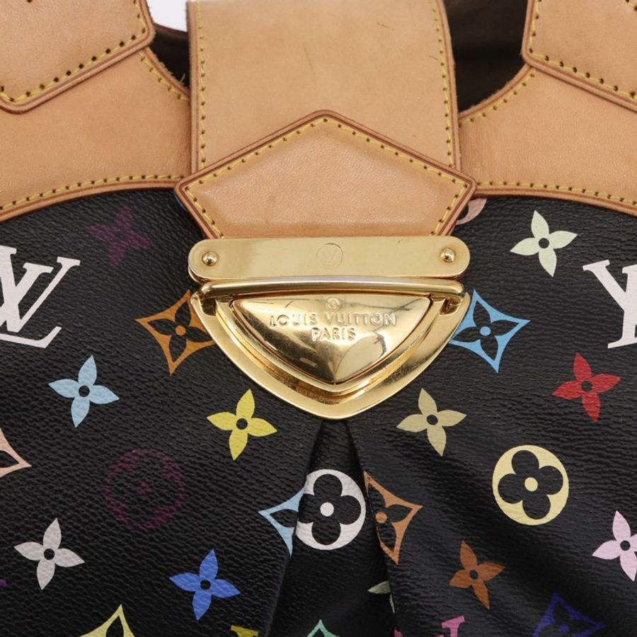 【日本直送】路易威登 Monogram Multicolor Ursula 手提包 黑色 M40124 LV Auth ka5202V-17