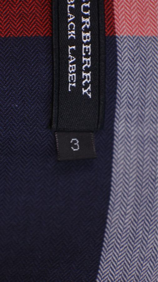 Burberry蓝色格纹短袖衬衫上衣-12