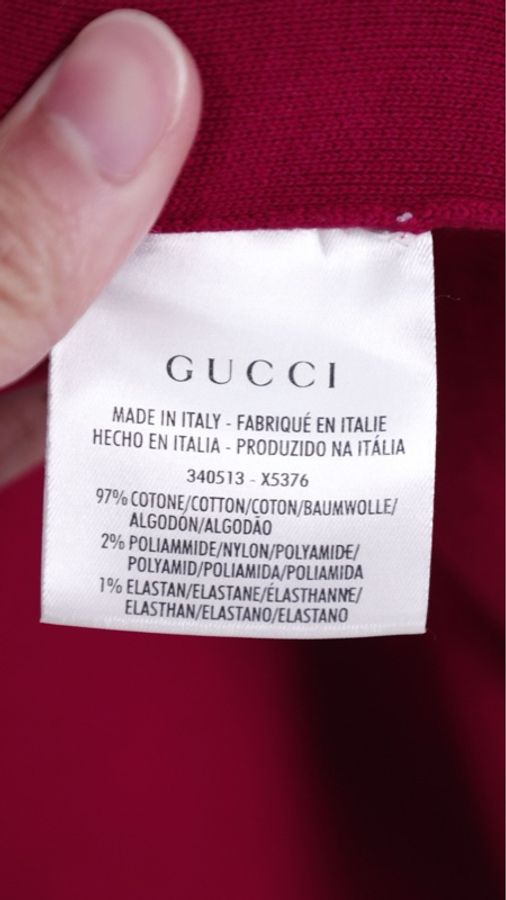 Gucci玫紫色羊毛针织圆领短袖连衣裙-7