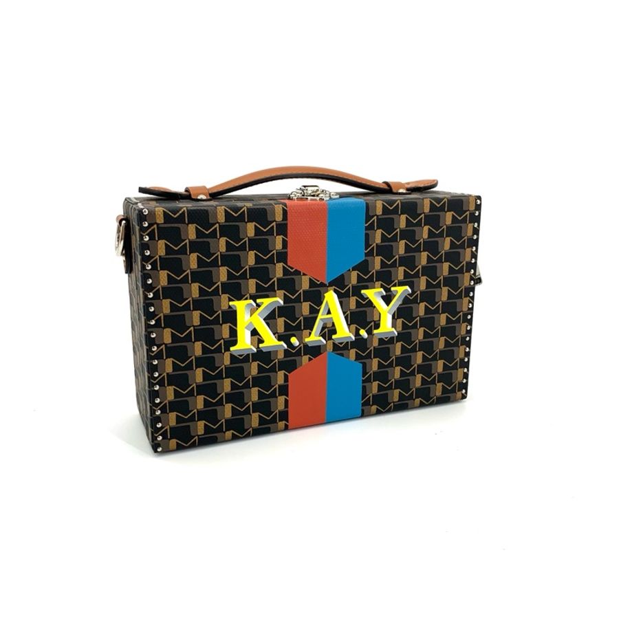 莫奈 moynat 99新經典老花硬箱盒子包-2