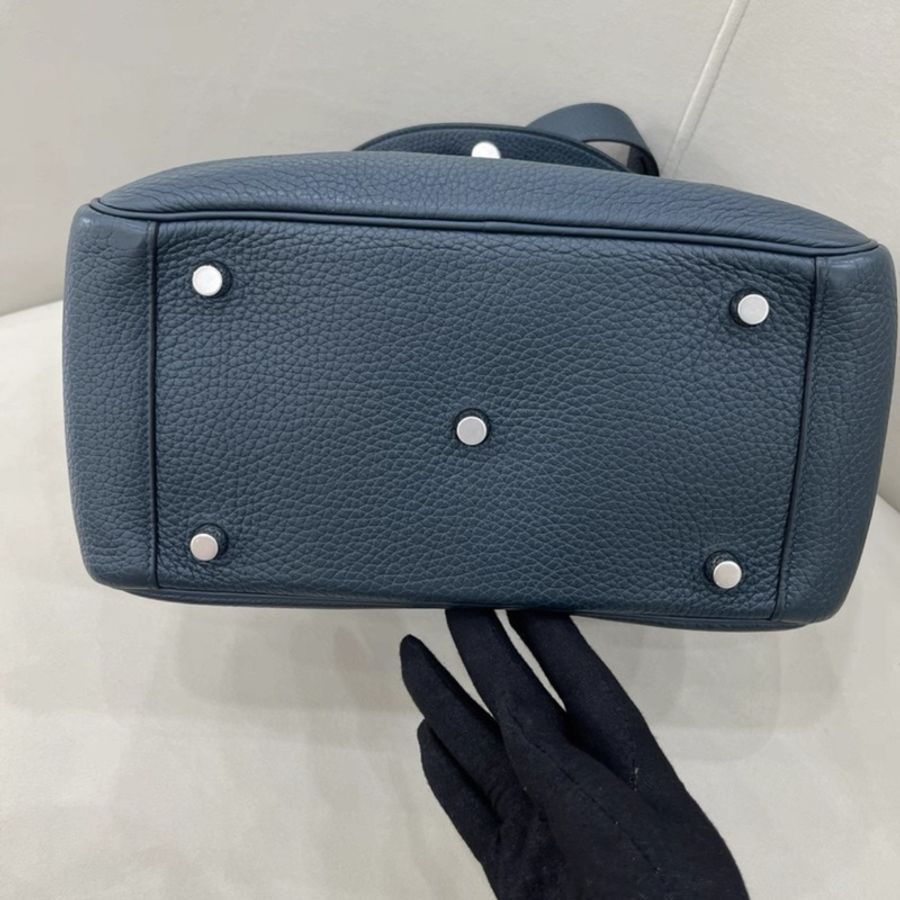 Hermes Lindy26 松柏綠銀扣,TC皮-3