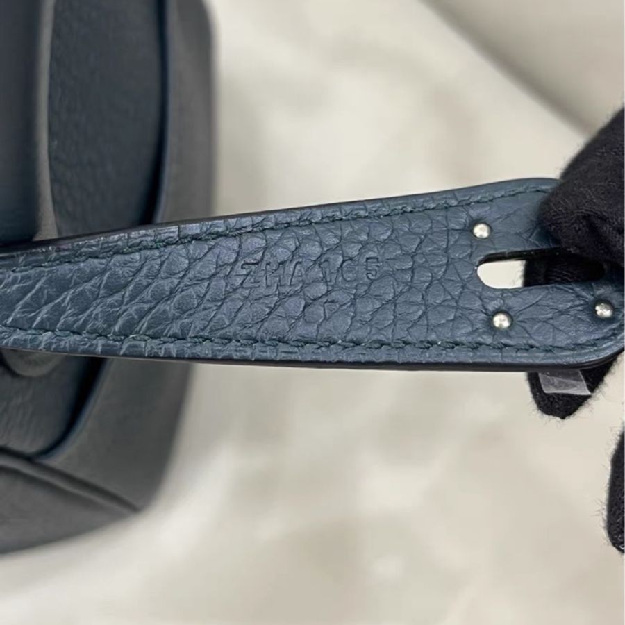 Hermes Lindy26 松柏綠銀扣,TC皮-5