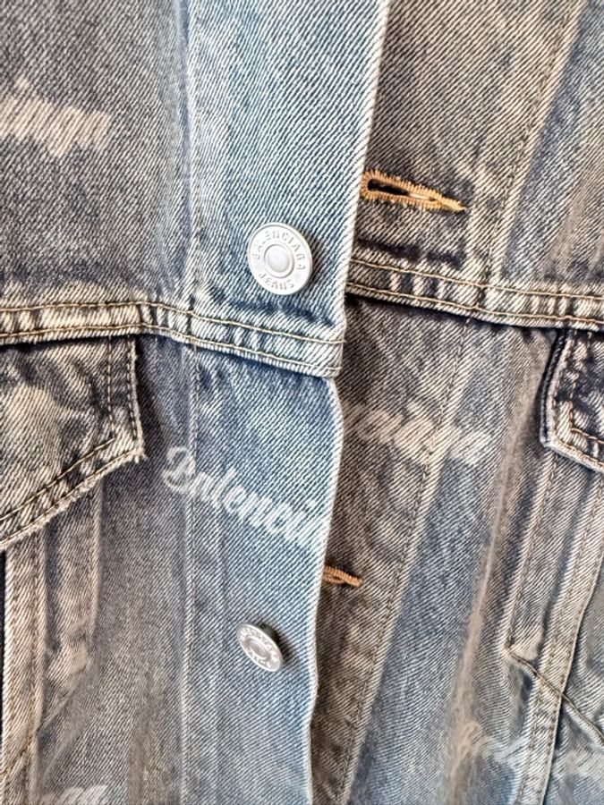 Balenciaga✨男女可穿 Logo牛仔丹寧Oversize寬鬆外套 #XS-6