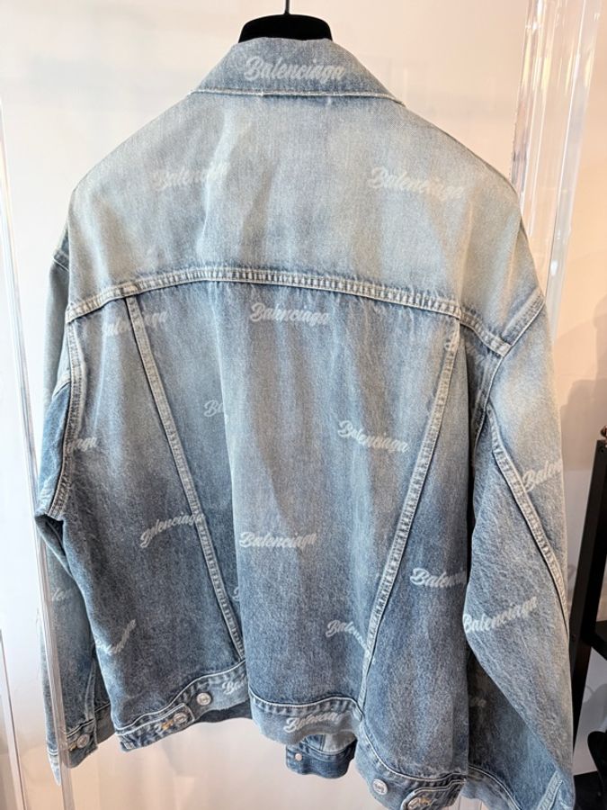 Balenciaga✨男女可穿 Logo牛仔丹寧Oversize寬鬆外套 #XS-7