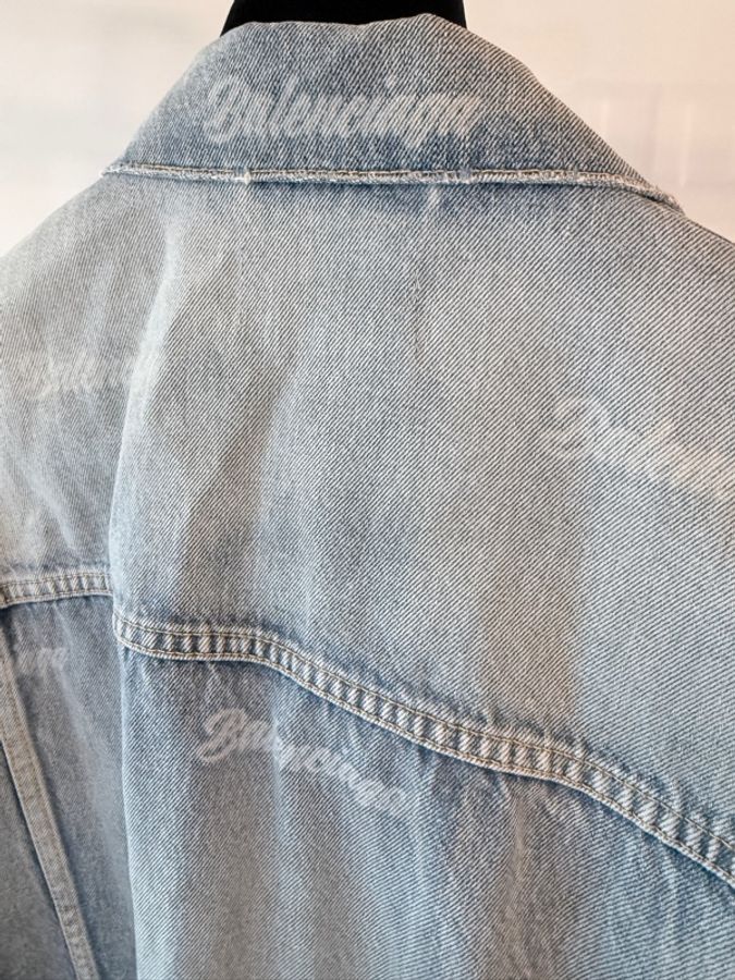Balenciaga✨男女可穿 Logo牛仔丹寧Oversize寬鬆外套 #XS-8