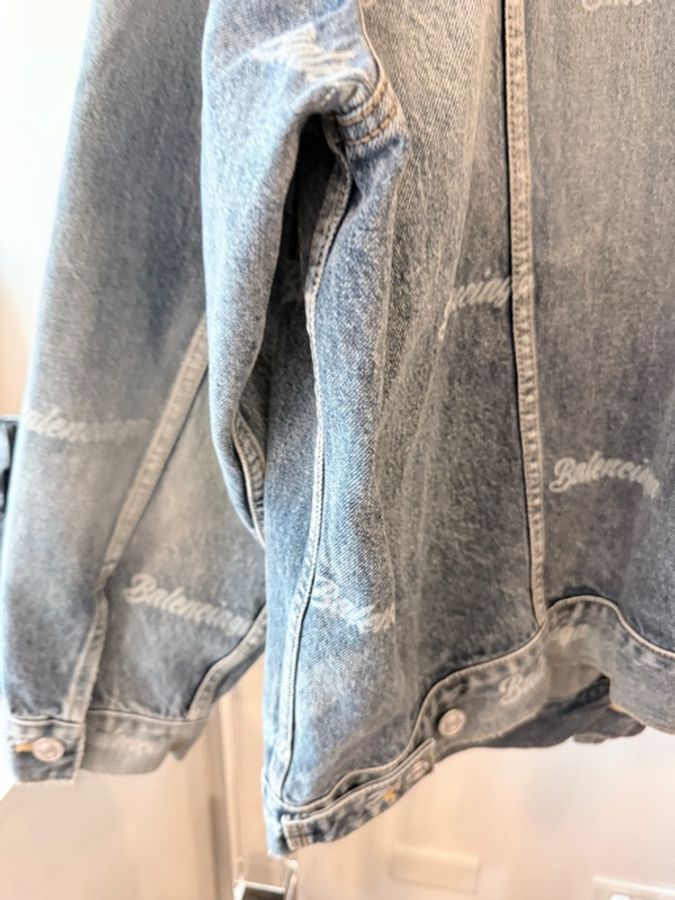 Balenciaga✨男女可穿 Logo牛仔丹寧Oversize寬鬆外套 #XS-10