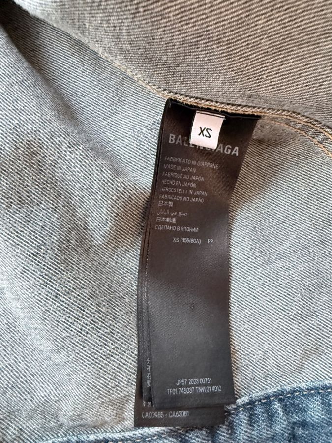 Balenciaga✨男女可穿 Logo牛仔丹寧Oversize寬鬆外套 #XS-14