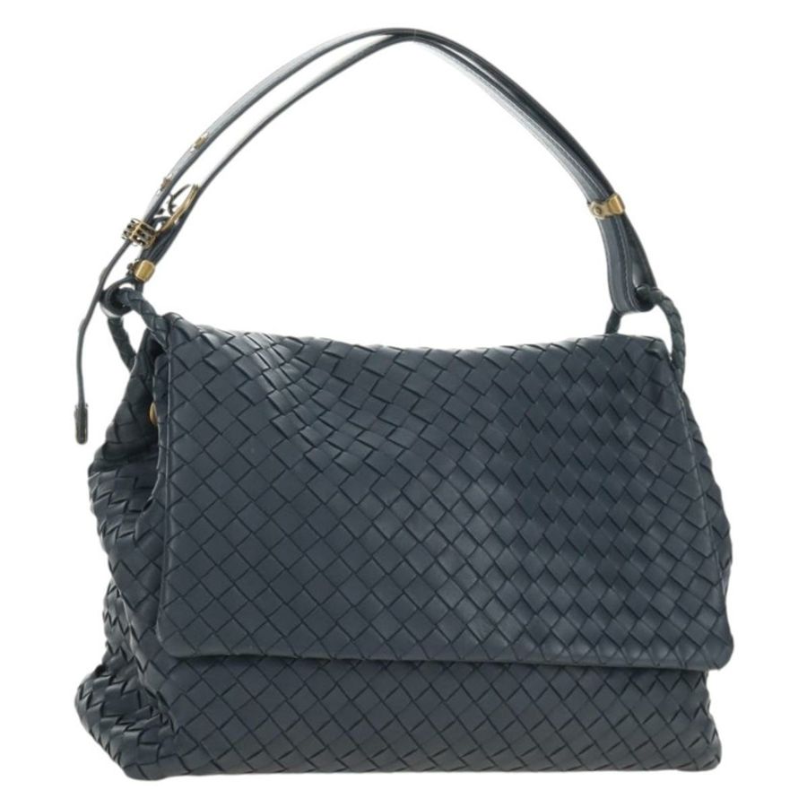 【日本直送】BOTTEGA VENETA INTRECCIATO 單肩包 皮革 海軍金 162117 正品 BA13806V-0