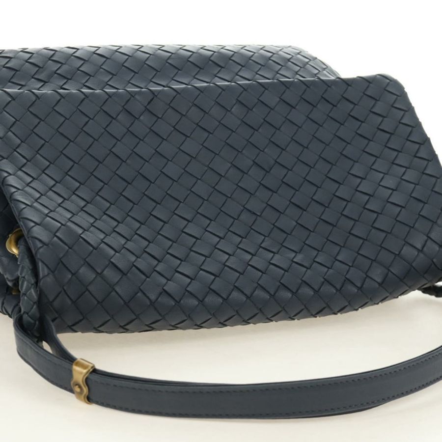【日本直送】BOTTEGA VENETA INTRECCIATO 單肩包 皮革 海軍金 162117 正品 BA13806V-5