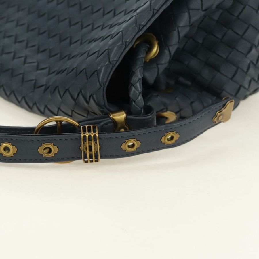 【日本直送】BOTTEGA VENETA INTRECCIATO 單肩包 皮革 海軍金 162117 正品 BA13806V-7