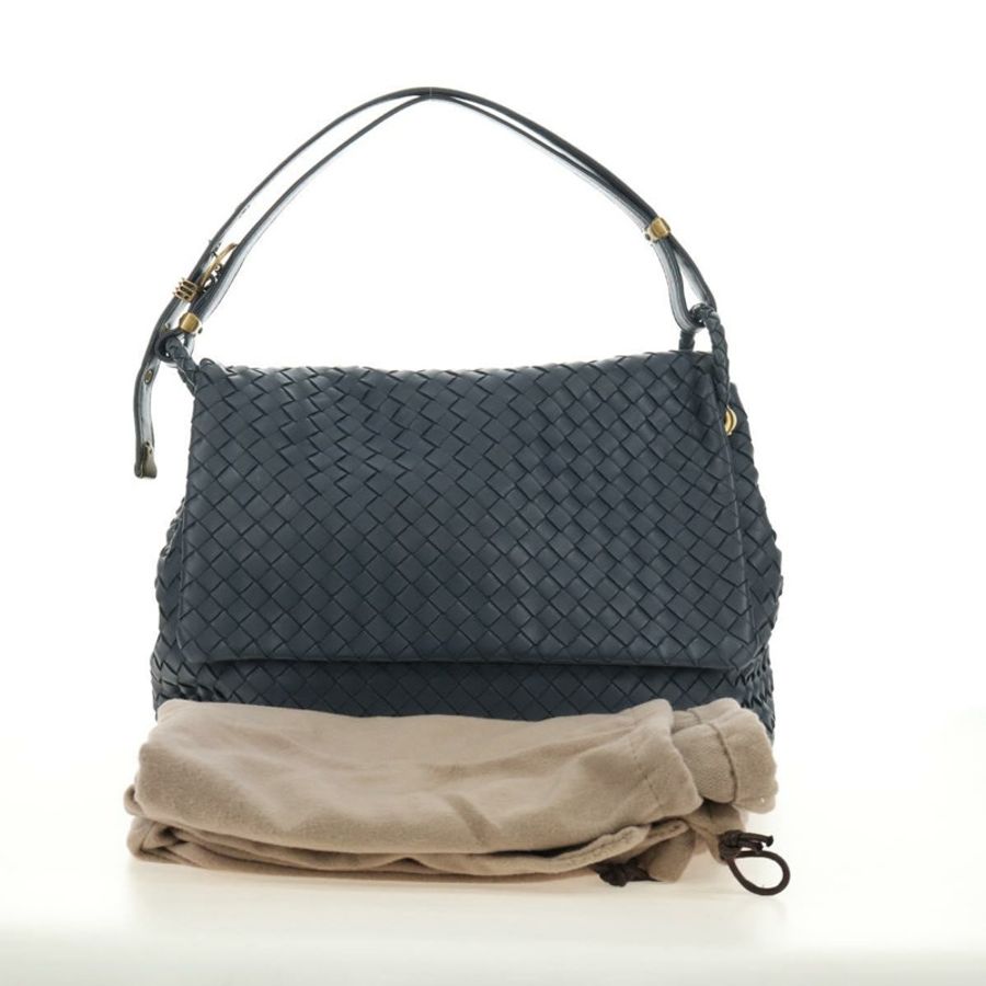 【日本直送】BOTTEGA VENETA INTRECCIATO 單肩包 皮革 海軍金 162117 正品 BA13806V-11