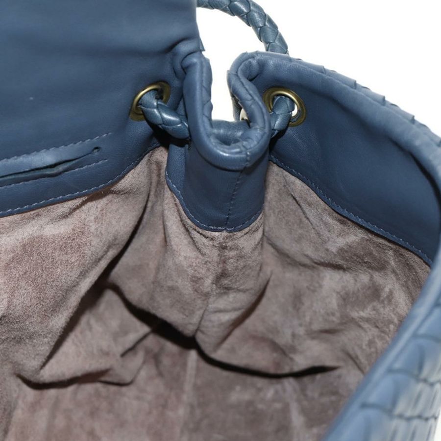 【日本直送】BOTTEGA VENETA INTRECCIATO 單肩包 皮革 海軍金 162117 正品 BA13806V-20