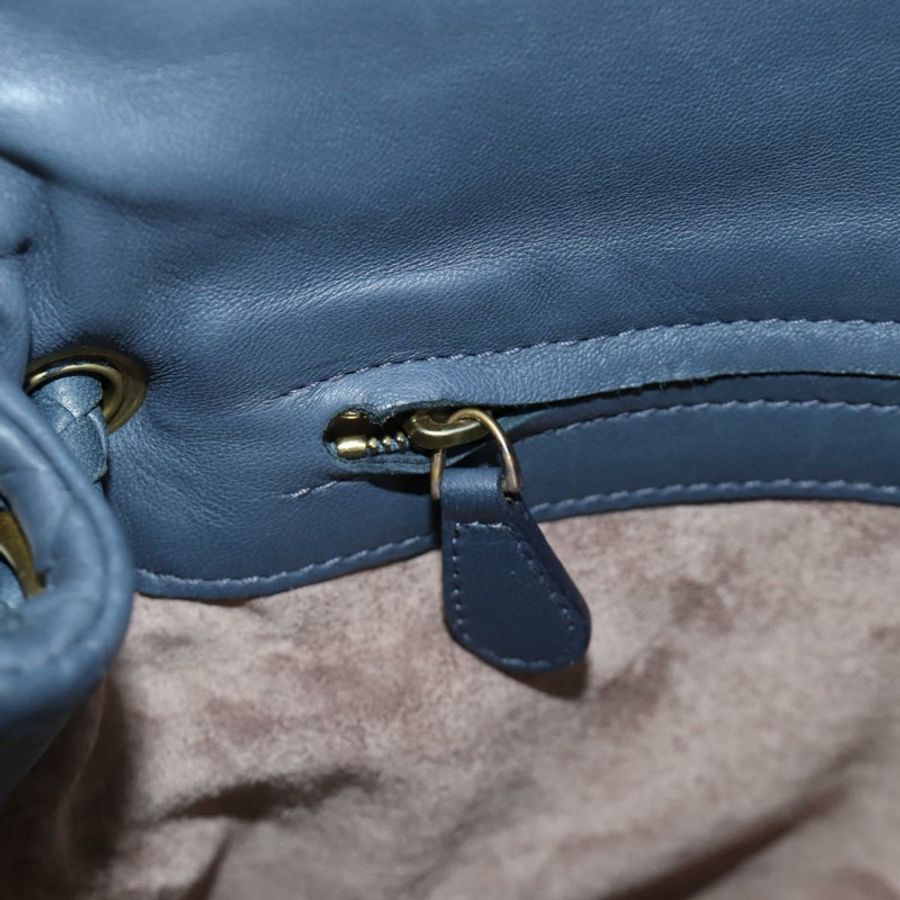 【日本直送】BOTTEGA VENETA INTRECCIATO 單肩包 皮革 海軍金 162117 正品 BA13806V-21