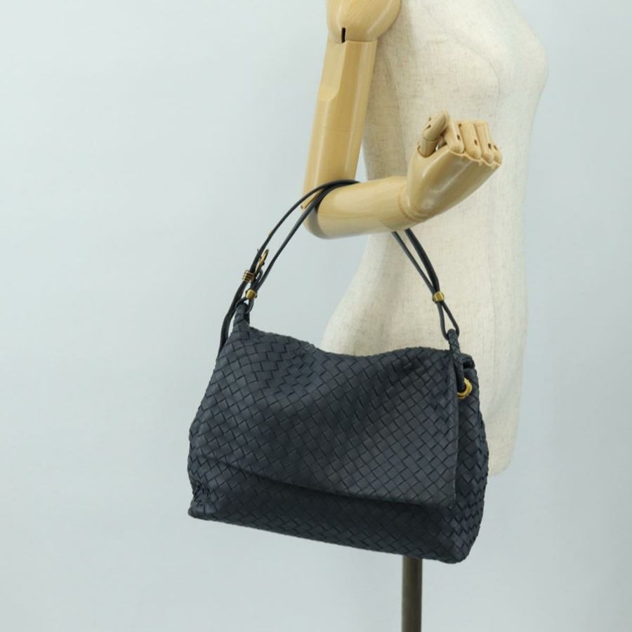 【日本直送】BOTTEGA VENETA INTRECCIATO 單肩包 皮革 海軍金 162117 正品 BA13806V-23