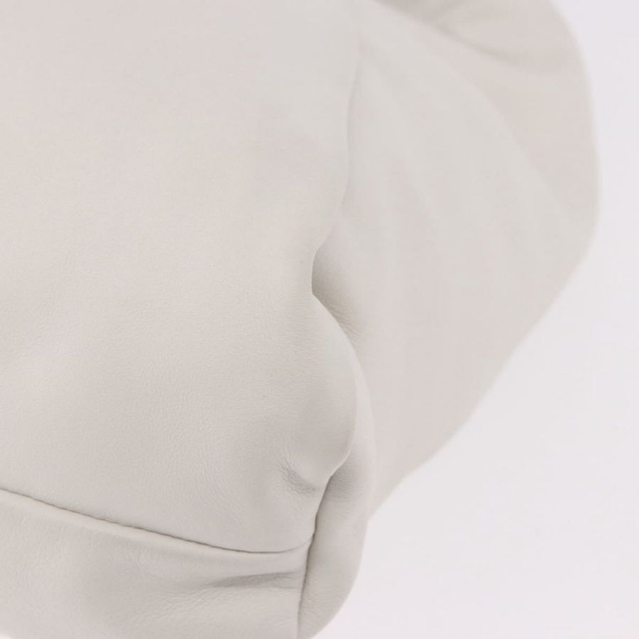 【日本直送】BOTTEGA VENETA 白色銀色皮革肩背包 正品 BA13763M-13