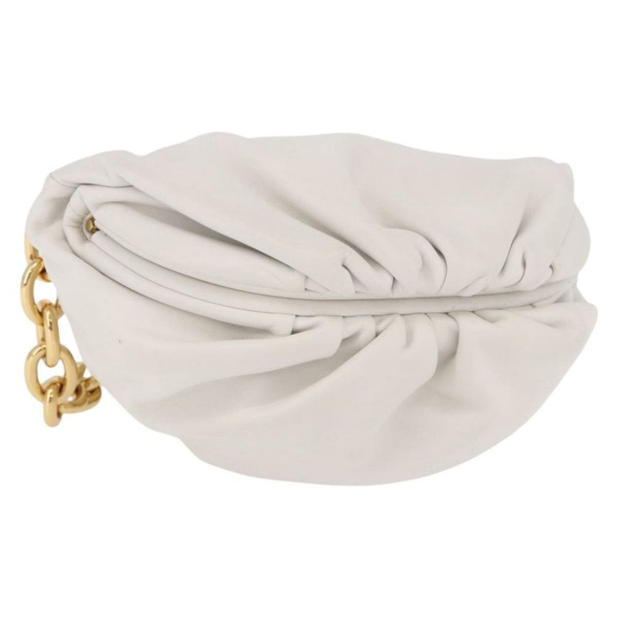 【日本直送】BOTTEGA VENETA 白色金色皮革單肩包 正品 bs35978V-0