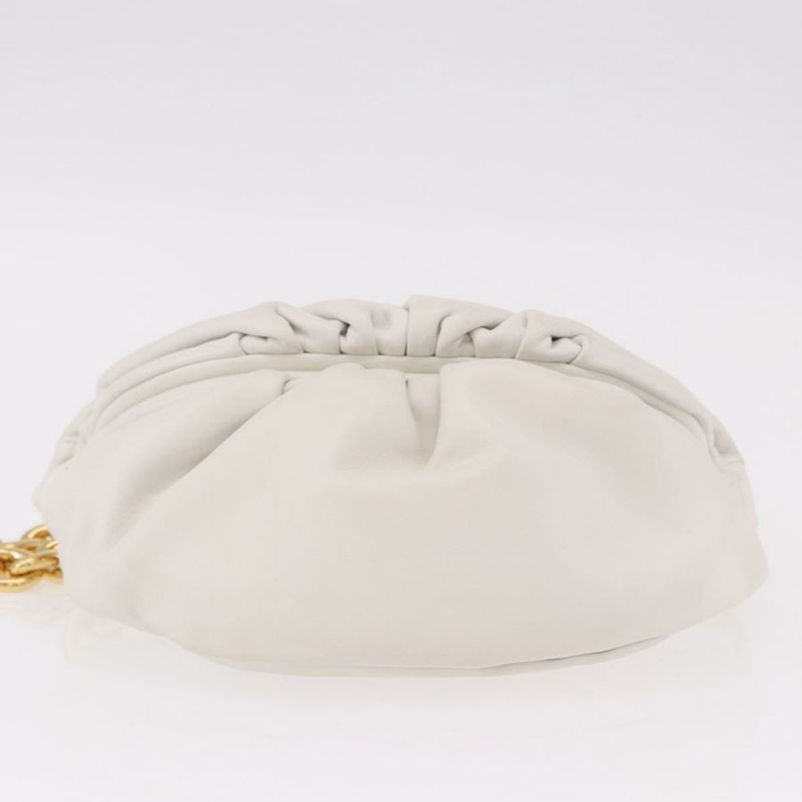 【日本直送】BOTTEGA VENETA 白色金色皮革單肩包 正品 bs35978V-4