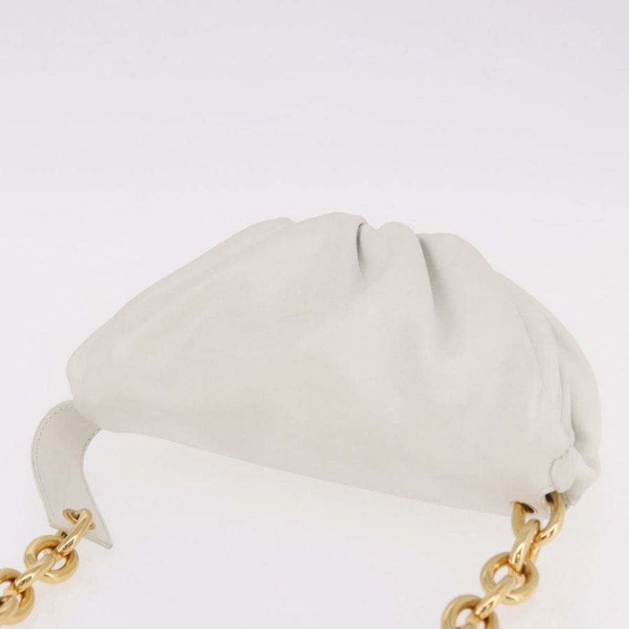 【日本直送】BOTTEGA VENETA 白色金色皮革單肩包 正品 bs35978V-5