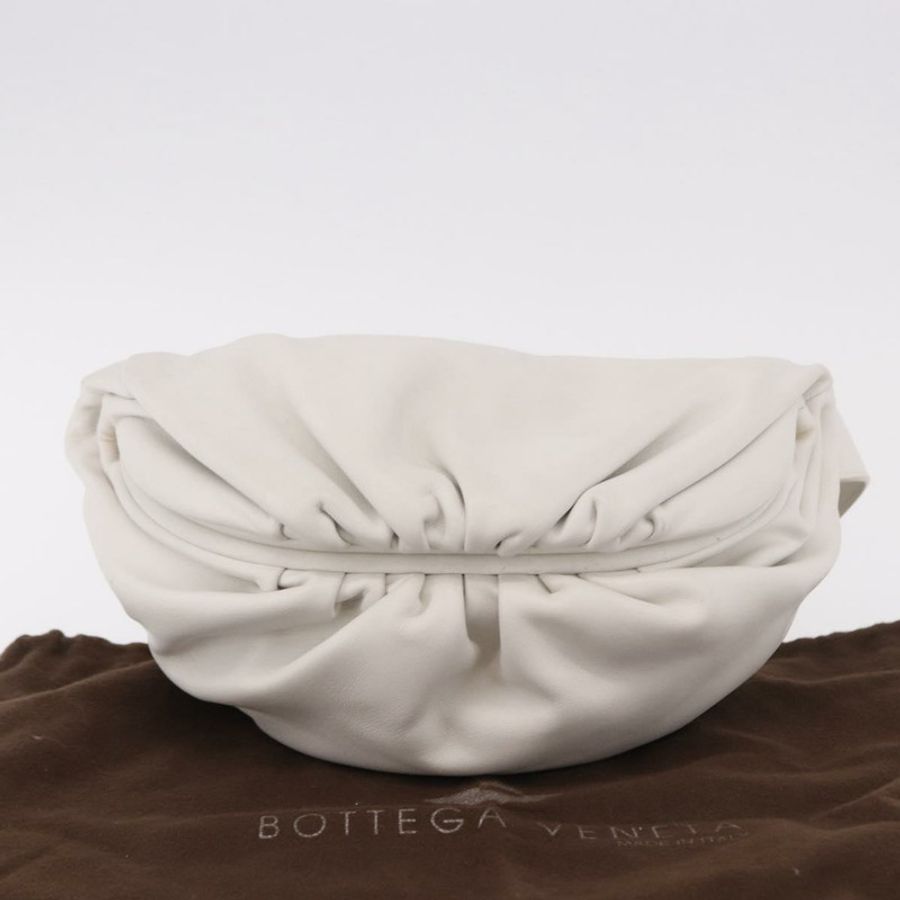 【日本直送】BOTTEGA VENETA 白色金色皮革單肩包 正品 bs35978V-11