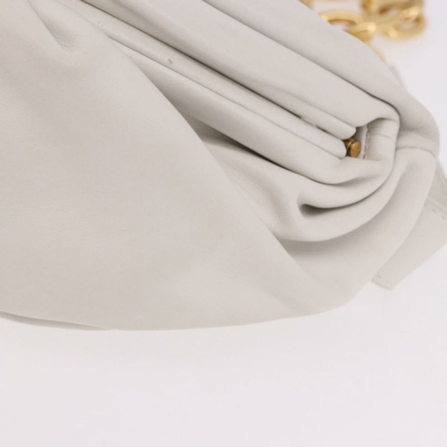 【日本直送】BOTTEGA VENETA 白色金色皮革單肩包 正品 bs35978V-14