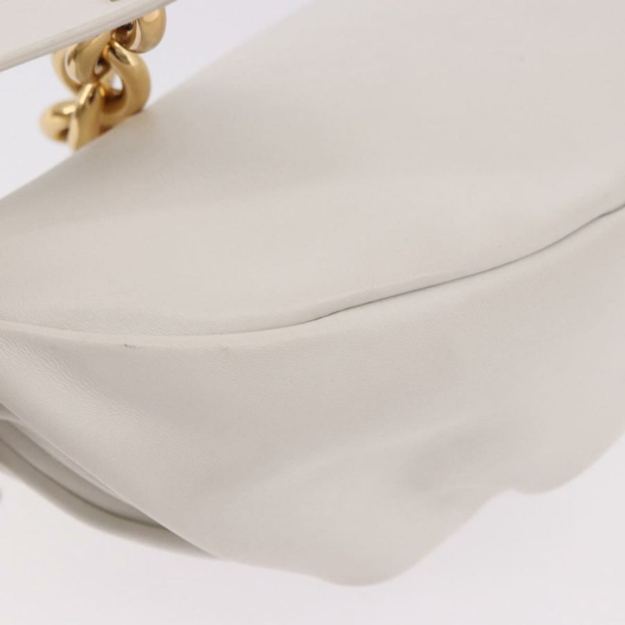 【日本直送】BOTTEGA VENETA 白色金色皮革單肩包 正品 bs35978V-15