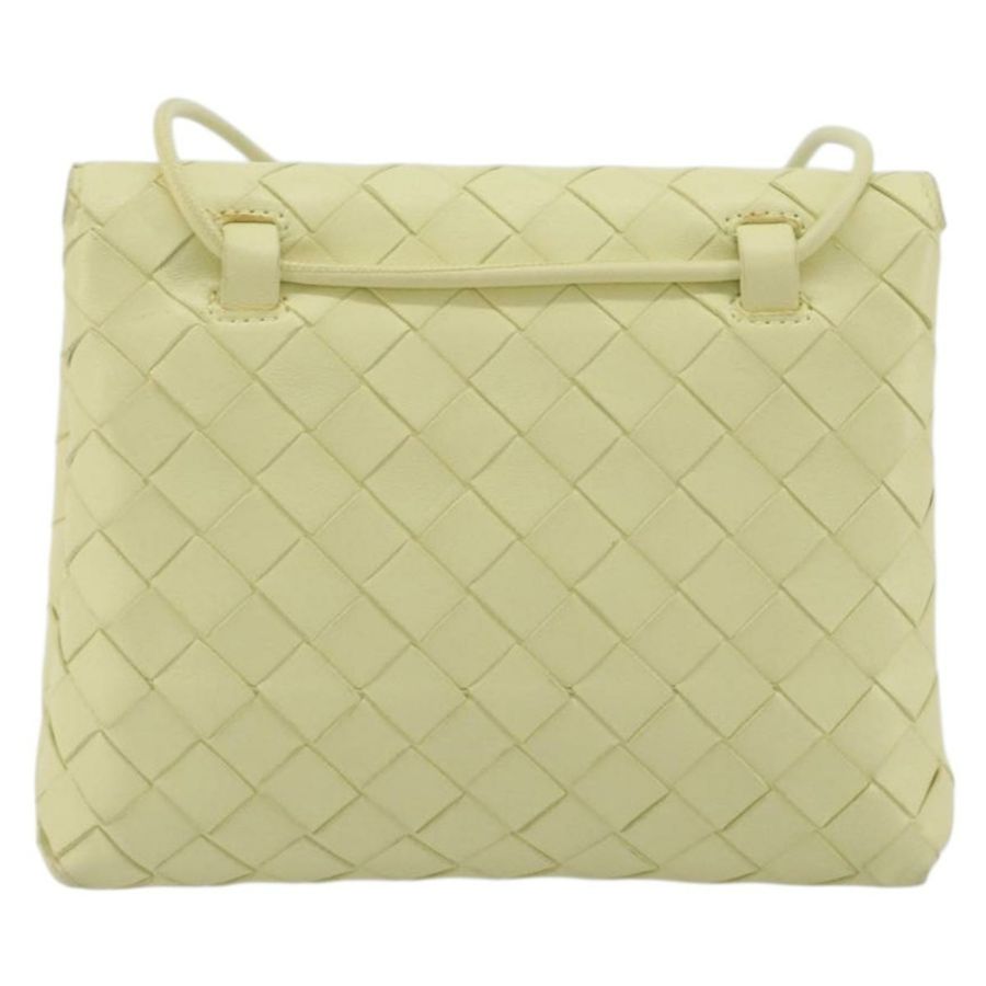【日本直送】BOTTEGA VENETA INTRECCIATO 皮革肩背包 米色 金色 正品 BA13794V-1