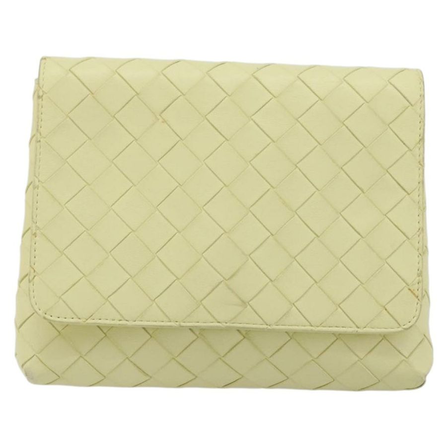 【日本直送】BOTTEGA VENETA INTRECCIATO 皮革肩背包 米色 金色 正品 BA13794V-12