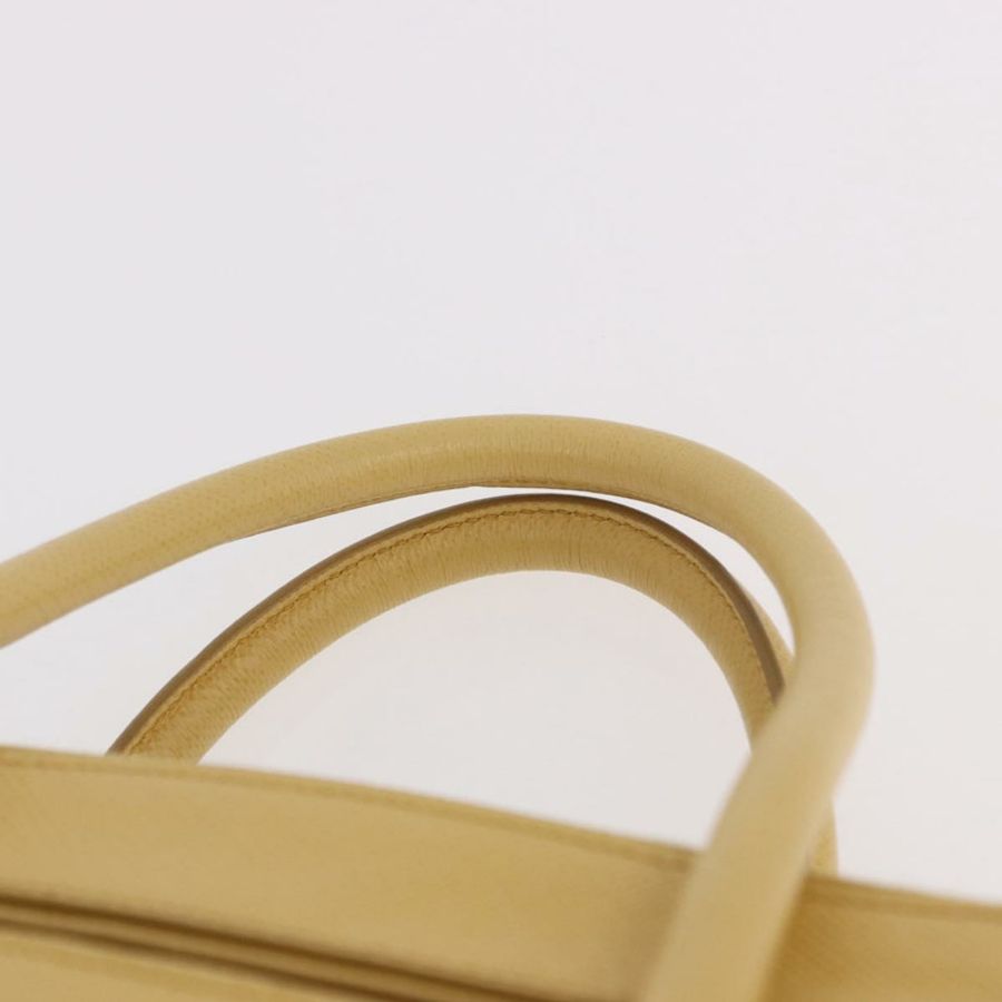 【日本直送】PRADA 手提包 Safiano 皮革 2way 黃金 Auth 186670A-13