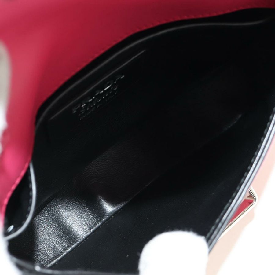 【日本直送】PRADA Sydney 鏈條單肩包 皮革 兩用 黑色 粉紅色 銀色 正品 186637SAM-9
