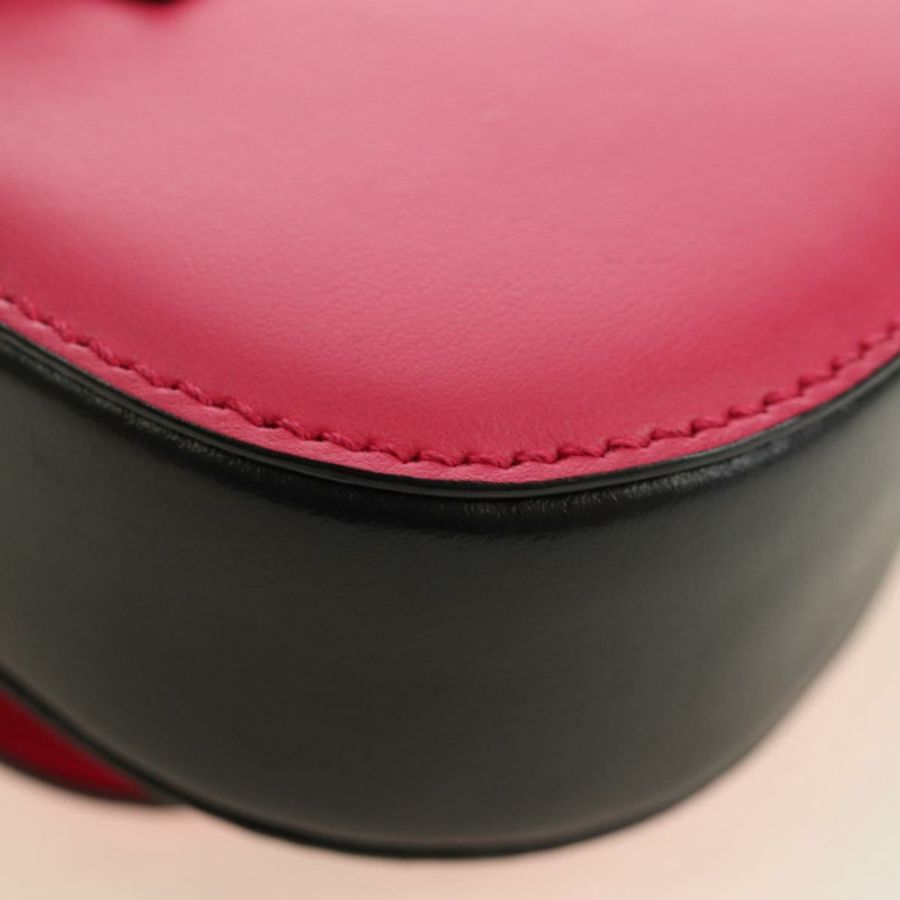 【日本直送】PRADA Sydney 鏈條單肩包 皮革 兩用 黑色 粉紅色 銀色 正品 186637SAM-19