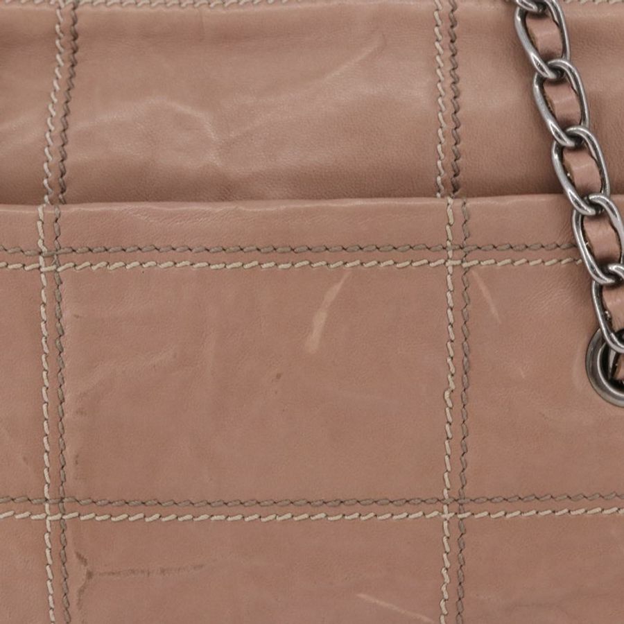 【日本直送】PRADA 鏈條單肩包 皮革 粉紅色 銀色 正品 gh2200A-2